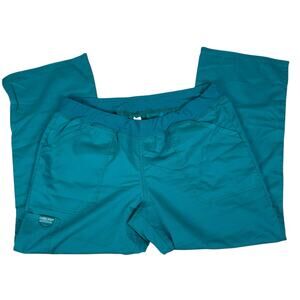 Cherokee Workwear Women Green Scrub Pants Size LP Nurse Hospital Vet Tech